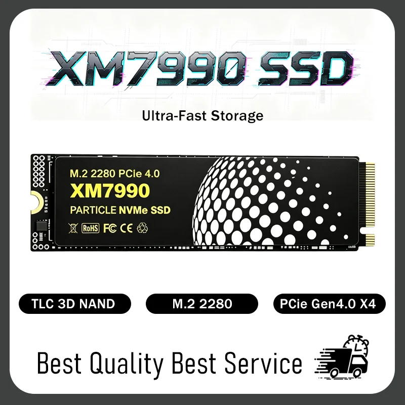 M.2 Nvme 4Tb Pcie 4.0 Ssd - XM7990, твердотельный накопитель M.2 NVMe SSD