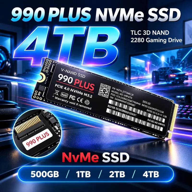 M.2 Nvme 4Tb Pcie 4.0 Ssd - Оригинальный твердотельный накопитель 990 Plus M.2