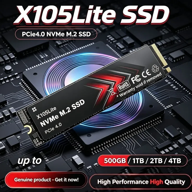 M.2 Nvme 4Tb Pcie 4.0 Ssd - Абсолютно новый твердотельный накопитель X105Lite NVMe