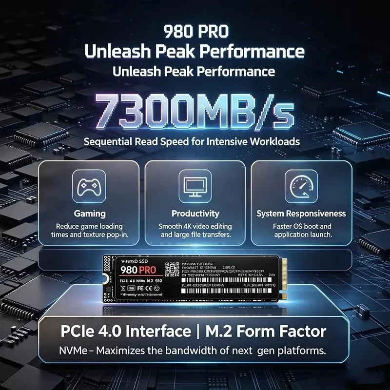 Высокоскоростной внутренний SS – обзор и цена M.2 Nvme 4Tb Pcie 4.0 Ssd