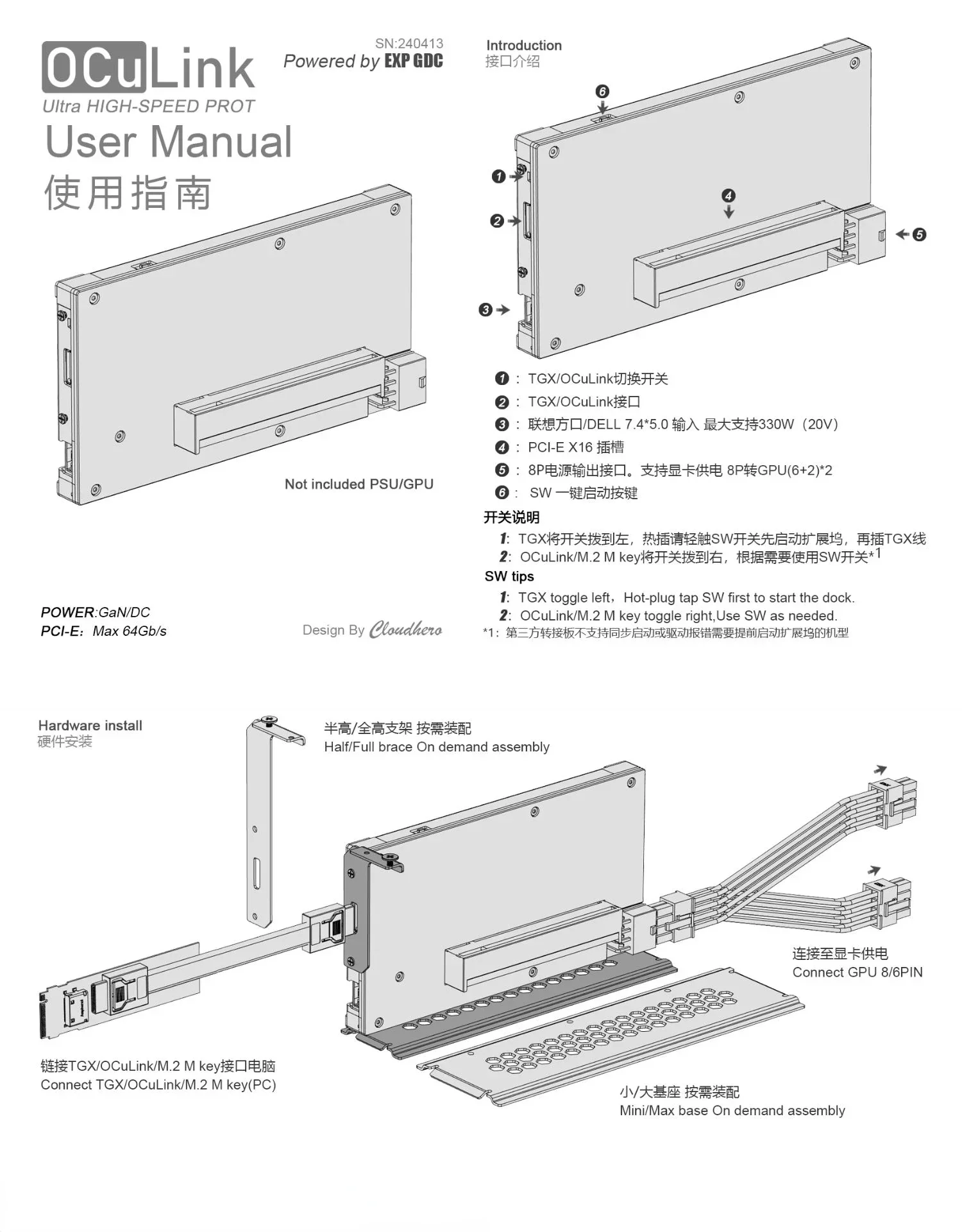 Внешний графический адаптер OC – обзор и цена External Gpu Dock Pcie 4.0 Oculink