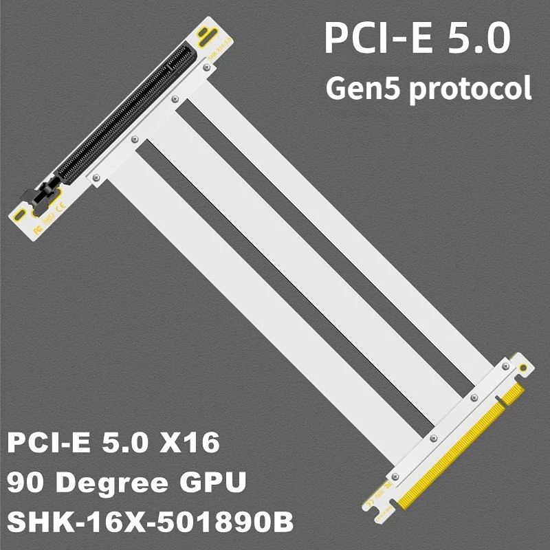 Кабель-переходник PCIe 5.0 x16 – обзор и цена Pcie 4.0 X16 Riser Cable 90 Degree