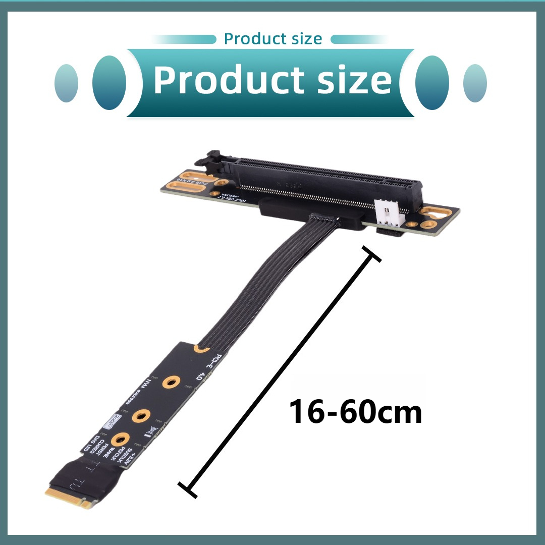 Кабель-удлинитель M.2 NVMe на  – обзор и цена Pcie 4.0 X16 Riser Cable 90 Degree