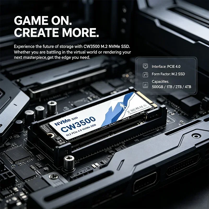 CW3500 NVMe SSD, скорость 7300 – обзор и цена M.2 Nvme 4Tb Pcie 4.0 Ssd