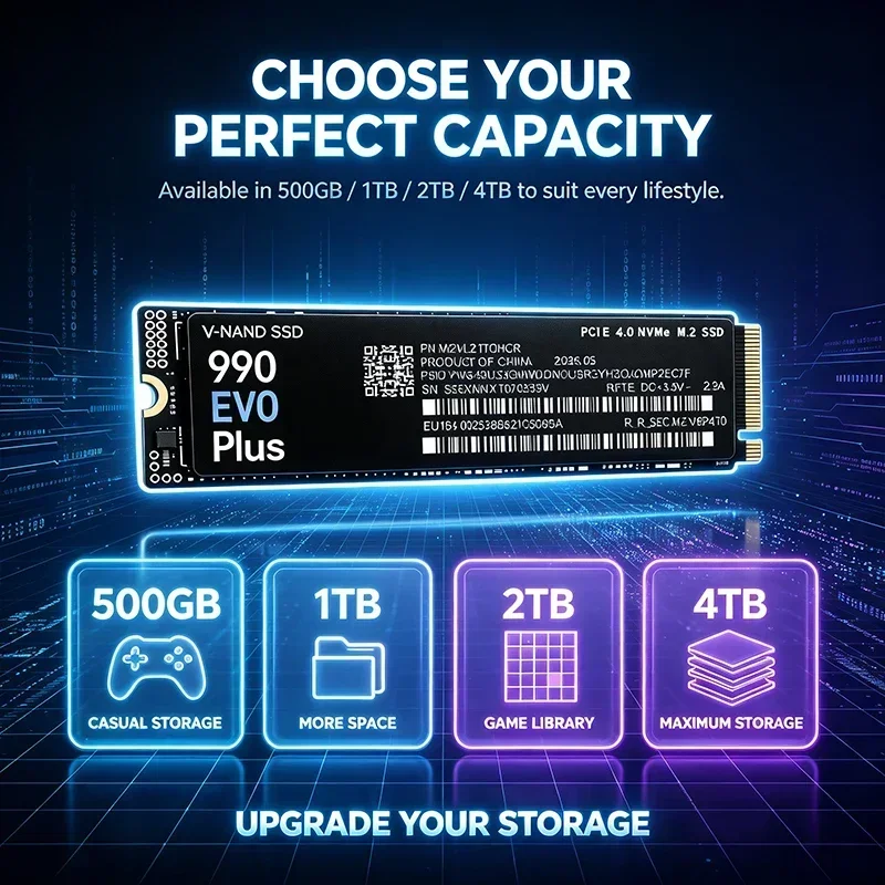 990 EVO PLUS PCIe 4.0 NVMe M.2 – обзор и цена M.2 Nvme 4Tb Pcie 4.0 Ssd