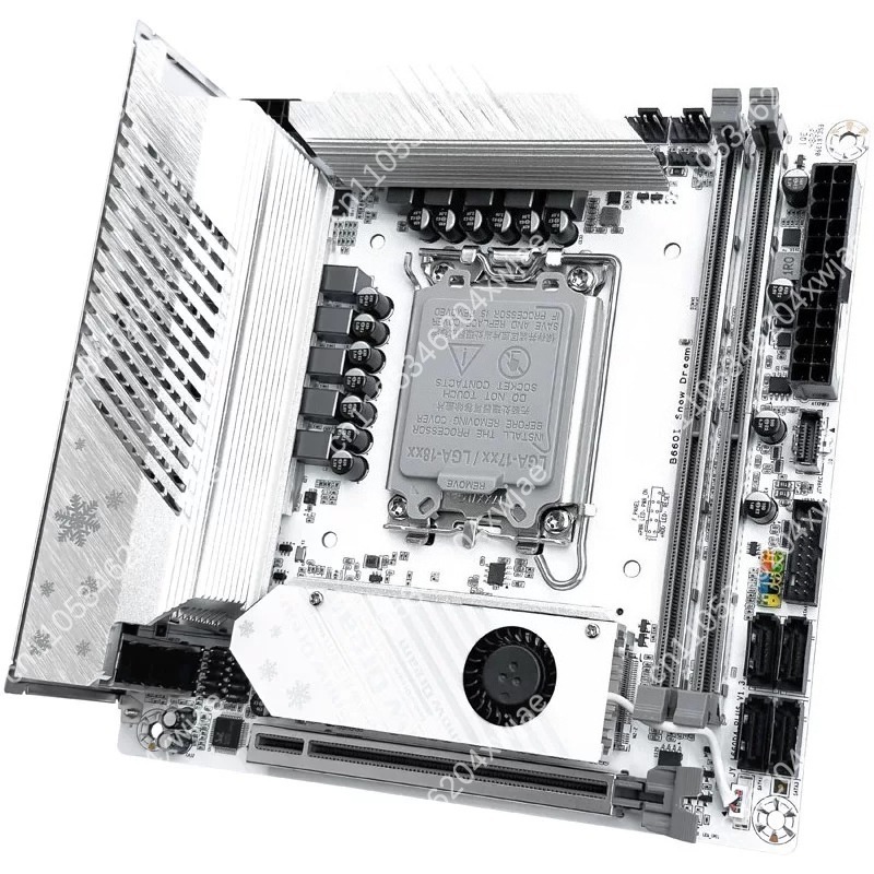 Белая материнская плата ITX B7 – обзор и цена Lga 1700 Ddr5 Itx Motherboard