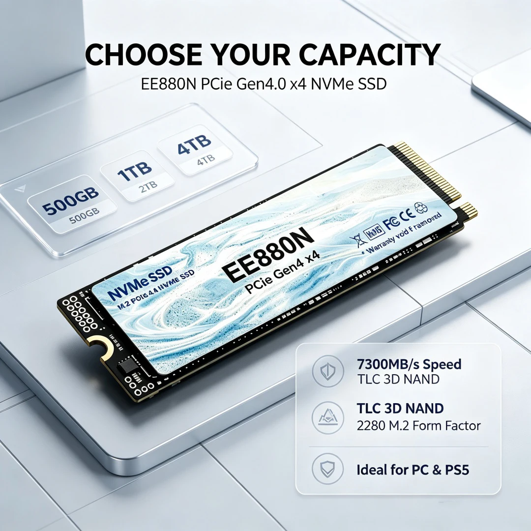 Новый EE880N 2026 года, высоко – обзор и цена M.2 Nvme 4Tb Pcie 4.0 Ssd
