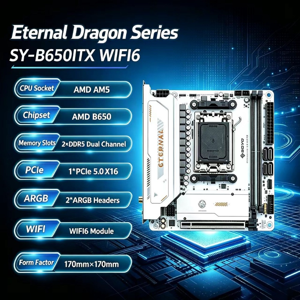 SY-B650ITX WIFI6, мини-материн – обзор и цена B650 Itx Motherboard Wifi