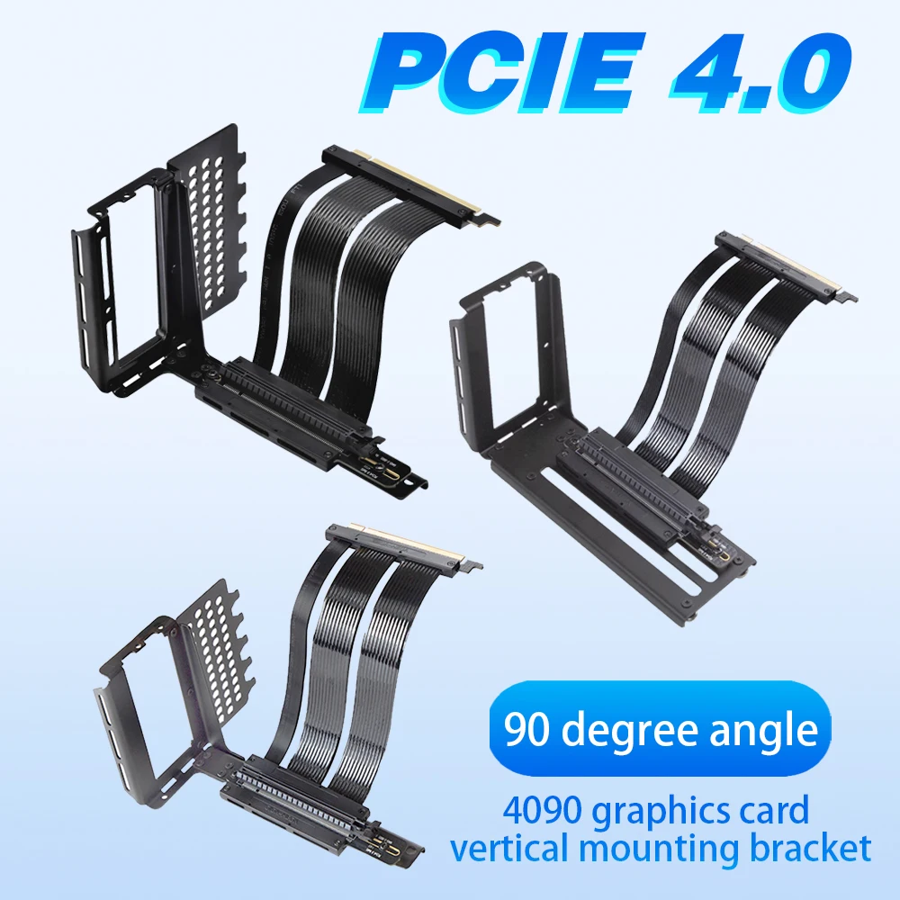 PCI-E 4.0 X16 Удлинительный ка – обзор и цена Pcie 4.0 X16 Riser Cable 90 Degree