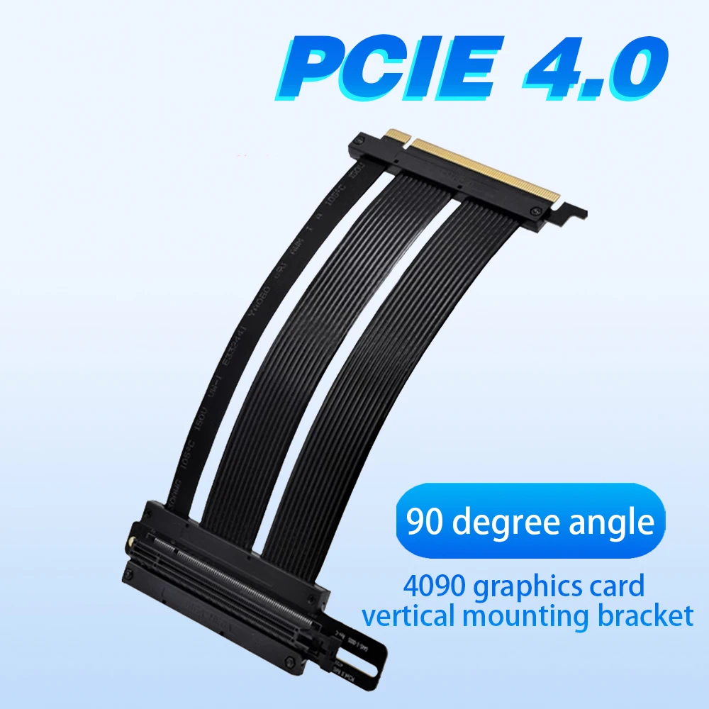 PCI-E 4.0 X16 Удлинительный ка – обзор и цена Pcie 4.0 X16 Riser Cable 90 Degree